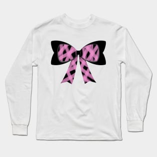 Light pink streaks bow Long Sleeve T-Shirt